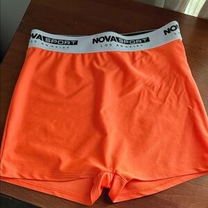 Nova Sport Orange Athletic Shorts